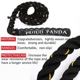 Heavy Jump Ropes for Fitness 5LB, Weighted Adult Skipping Rope Exercise Battle Ropes for Men & Women, Total Body Workouts, Power Training in Gym to Improve Strength and Building Muscle(1.5''9.2 ft) Proud Panda
