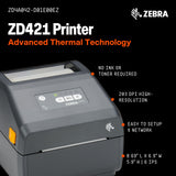 Zebra ZD421 Thermal Shipping Label Printer | 4x6 | No Ink Required