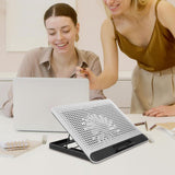 Aluminum Alloy Laptop Cooling Pad Quiet Fan Stand