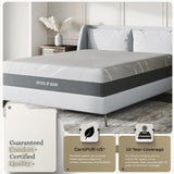 Sven & Son Gel Memory Foam Mattress, Premium Materials, CertiPUR-US Certified Foam, Fiberglass-Free, Made in the USA, 12 inch Medium - Queen