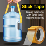 PACKKA Double Sided Fabric Tape Heavy Duty, 1" & 2" x 33 FT (10 m) Each – Strong Adhesion Carpet Tape for Sofas, Doormats, Wood, Glass, Plastic, Clothing, Indoor/Outdoor Use, 2 Rolls Total