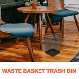 ULTECHNOVO 2pcs Metal Mesh Wastebasket Trash Can Paper and Light Waste