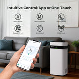 Airdog X5 Air Purifiers for Large Room, Patented TPA Tech Cover Up to 1614 Ft²,Washable and Reusable Filters,Whisper Quiet Smart Air Cleaner for Home, Pets, Allergies, Virus, Dust, Mold, Smoke