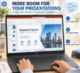 HP 17.3" Large Screen Laptop, Intel Core 5 120U(Beats i7-11600H), 8GB RAM, 256GB PCIe, Full-Size Keyboard with Numeric Keypad, Anti-Glare, Windows 11, Wi-Fi 6, Presentations, Meetings & Office Work