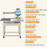 Auto Heat Press Machine, 110V 2000W Commercial Heat Transfer Machine