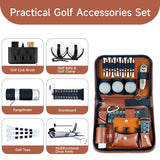 Golf Gift Set - Complete Golfing Accessories for Men & Women, Dad, with 3 Golf Balls, Bag Case, Rangefinder + More