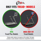 TFD StepTray, Walking Desk Attachment Compatible with Peloton Tread Plus Only, Made in USA, Premium Acrylic Holder, Black