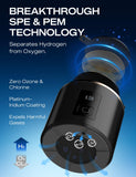 PUREPEBRIX Hydrogen Water Bottle Generator-Up to 8100 PPB Molecular Hydrogen, 12-Hour Hydrogen Retention, IHSA Certified SPE/PEM Tech, Portable Hydrogen Bottle, Healthy Gift (Black)