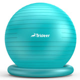 Trideer Yoga Ball Chair with Base - Stability & Fitness Ball Seat for Home Office, Pregnancy & Workout Trideer