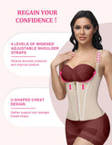 SHAPSHE Waist Trainer for Women, Tummy Control Sports Girdle, Workout Body Shaper with Adjustable Shoulder Strap