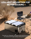 BODEGACOOLER 12 Volt Car Refrigerator, 79 Quart(75L) Portable Freezer Car Fridge Dual Zone With APP Control