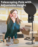 UBeesize 10.5in Laptop Ring Light with Stand and Phone Holder for Desk, Zoom Lighting for Computer, Video Recording, Streaming, Video Conference, Video Calls