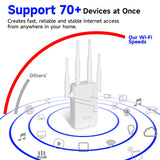WiFi Extender Signal Booster for Home, 15000sq.ft Wireless Internet Repeater