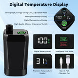 Fotgear Portable Camping Shower - 6000mAh Rechargeable Outdoor Shower with LED Display - IPX7 Waterproof Camping Shower Kit for Hiking, Travel, Car Washing, RV, Pet Bath