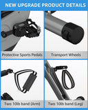 LINBOLUSA Indoor Exercise Bike for Seniors, Foldable 5 IN 1 Stationary Bike with 16-Level Magnetic Resistance and Tri-Position Ride, 300LBS Capacity, 5.5 LBS Flywheel, Designed for Home Workout 818 LINBOLUSA