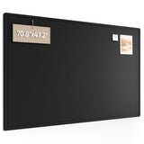 Fluxynara Large Felt Bulletin Board,70.8" x 47.2", Black