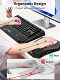 3-in-1 Ergonomic Keyboard Stand with Wrist Rest & Mouse Pad Set,Topographic