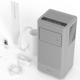 Garvee 10000BTU Portable Air Conditioner,Up to 450 Sq.Ft. Remote Control Silent Portable AC Unit, Dehumidifier,Fan,Sleep Mode,24H Timer&Installation Kit,DOE Certified,Ceer 6.7 Grey