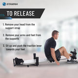 Stamina Inline Back Stretch Bench with Cervical Traction - Back and Neck Decompression - Inversion Table Alternative - Up to 250 lbs Weight Capacity Stamina