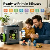 TINA2 Plus 3D Printer with WiFi Cloud, HEPHI3D DIY 3D Printers 250mm/s High Speed, Auto Leveling Mini 3D Printer for Beginners and Kids