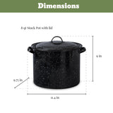 Granite Ware Enamel-on-steel 12-Piece Canner Kit, Includes 21.5 qt. Water Bath Canner with lid, Jar Rack, Blancher, Colander & 5 pc. Canning Tool Set