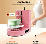 Automatic Cake Decorating Machine,200W Birthday Cake Cream Smooth Coating Decoration Machine,Cake Cream Spreading Machine with Touchscreen,for 4-12inch Cakes