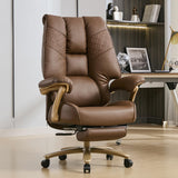 EXCEBET Big and Tall Executive Office Chair with Footrest