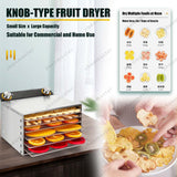 Stainless Steel Food Dehydrator Machine With Digital Timer, 800W Power, Large Trays For Jerky, Fruit, Vegetables, Herbs, Meat And Dog Treats, 360° Even Drying Technology(12Layers)