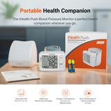 iHealth Push Wrist Blood Pressure Monitor, Bluetooth Smart BP Machine with App, Clinically Validated, Large Digital Display & Travel Case, High Accuracy for Home Use, Cuff Fits 5.5"-7.75"