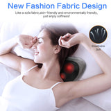 Back and Neck Massager with Heat, Deep Tissue Kneading, Electric Massage Pillow Papillon
