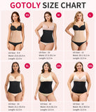 Gotoly Waist Trainer for Women Zipper Corset Shapewear Tummy Control Faja Body Shaper Waist Cincher Workout Girdle(Black,3X-Large)