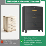 Metal Lateral File Cabinet with Lock,3 Drawer Steel Wide Filing Organization Storage Cabinets,Office Filing Cabinet for Legal/Letter/A4/F4 Size with Hanging Files&Key,Lockable Cabinets for Home Office