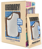 Legendary Foods 22g Protein Pastry 0g Added Sugar, Low Carb, Gluten Conscious, Keto Snack, Ideal for Glucose Management, Includes Whey Protein Isolate, 8 Pack Cookies and Cream