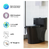HOROW T0338WB10 One Piece Toilet with ADA Chair Height 17.3", Dual Flush