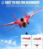 crohorizon RC Planes for Ages 14 Years and up,Remote Control Airplanes Toys for Teen,2CH Outdoor Foam RC Glider Fighter Jet for Teen and Adults Hobby Red