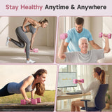 FEIERDUN Adjustable Dumbbell Set of 2, Each 2/4/6/8/10 lbs Weight for Women, Quick Adjust Weight, Double Locking Protection, Versatile Hand Weights for Home Gym & Outdoor Exercise FEIERDUN