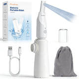 Momfree Portable Bidet for Travel - Rechargeable Electric Travel Bidet Peri Bottle with Adaptor & 3 Speed Modes, IPX7 Waterproof Portable Bidet for Women Men Baby Pregnancy Postpartum Personal Hygiene