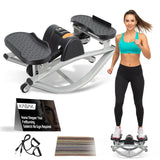 Rocking Fitness Stepper Side to Side Steppers for Exercise at Home Lateral Step Rocker Platform Machine Fit Workout Equipment for Women Mini Portable Vertical Climber Machines