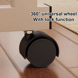 LWJQRSP Adjustable Over Bed Table with Wheels Height & Width Adjustable Laptop Cart Rolling Bedside Desk for Home Hospital & Office Use Ideal for Eating & Workstation