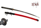 Hand Forged 1045 Katana, Heat-Tempered Full Tang Japanese Samurai Sword