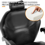 Artist hand Barber Chair for Barbershop Hydraulic Reclining Salon Chair for Hair Stylist - 360° Swivel, 20 Inch Wide Seat, Tattoo & Beauty Spa Equipment, Black PU Leather