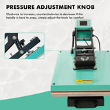 Heat Press Machine, Slide-Out Semi-Automatic T Shirt Press Machine, 110V 2000W Clamshell Heat Press,