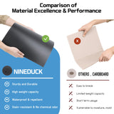 NINEDUCK Car Trunk Organizer with Lid - Heavy-Duty Extra Large Premium Black Oxford Cargo Storage NINEDUCK