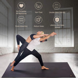 GXMMAT Large Yoga Mat 6'x4'/6'x6'/7'x5'(7mm/9mm), Extra Thick Workout Mats for Home Gym Flooring,Ultra Comfortable Non-Slip Quick Resilient Barefoot Wide Exercise Mat for Pilates,Stretching,Meditation Gxmmat