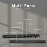 HP Stream 14" HD BrightView Laptop, Intel Celeron N4120 Processor, 4GB RAM, 64GB SSD, Intel UHD Graphics, 720p Webcam, WiFi, HDMI, Win 11 S, Black (Renewed) HP