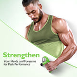 FitBeast Grip Strengthener Forearm Strengthener, Adjustable Hand Grip for Strength Training & Rehabilitation, 10-132 lbs Resistance, Ideal for Athletes and Physical Therapy (1 Piece Light Green)