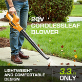 20V Cordless Leaf Blower, 150MPH Handheld Blower with 2 Batteries & Charger, Variable Speed Small Electric Leaf Blowers