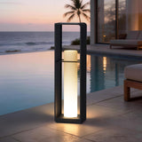 MVBT 28.7" Tall Outdoor Floor Lamp, Large Solar Lantern Waterproof, 3000K Solar Floor Lamp, Outdoor Lanterns for Porch, Patio Lights Solar Powered Free Standing for Yard Deck Garden Pathway Walkway
