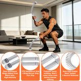 Ropeless Battle Ropes - Load-Adjustable, Slip-Resistant Design, Portable & Easy to Store | Battle Ropes for Home Gym,| Ideal for Fitness Enthusiasts, Beginners & Busy Professionals (Grey)