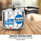 Hawkins Pressure Cooker, Stainless Steel Inner Lid Cooker, Tall Design Cooker, Induction Cooker, Silver Hss3T, 3 Liter 3 Litre